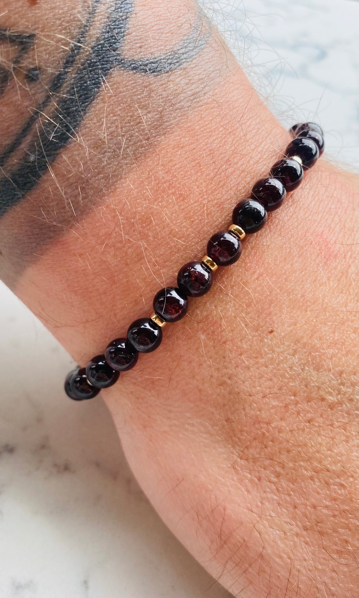 Men’s Red Garnett Bracelet