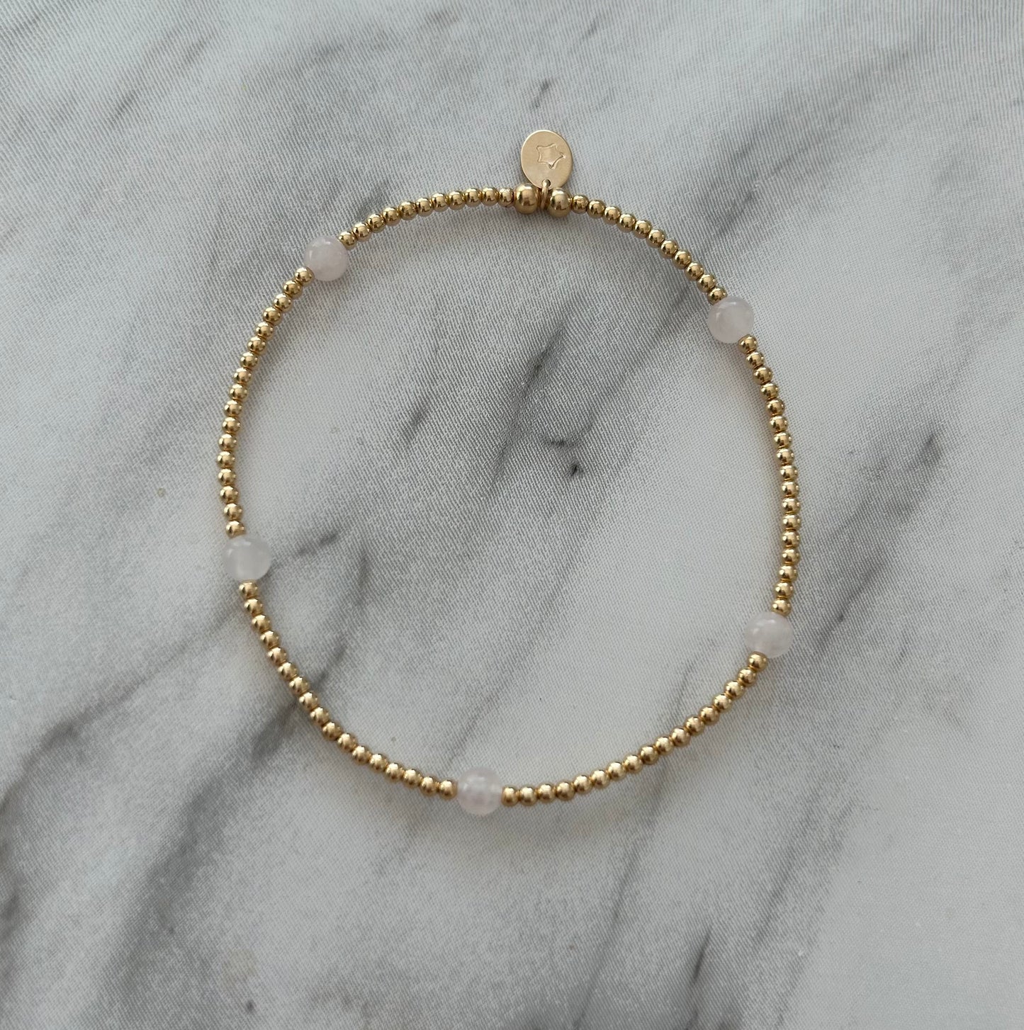 Rose Quartz Stacking Bracelet