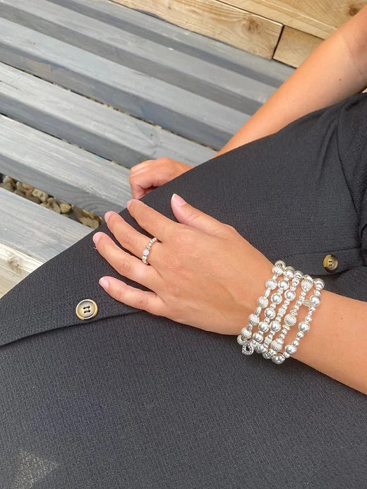Chunky Heart Charm Bracelet