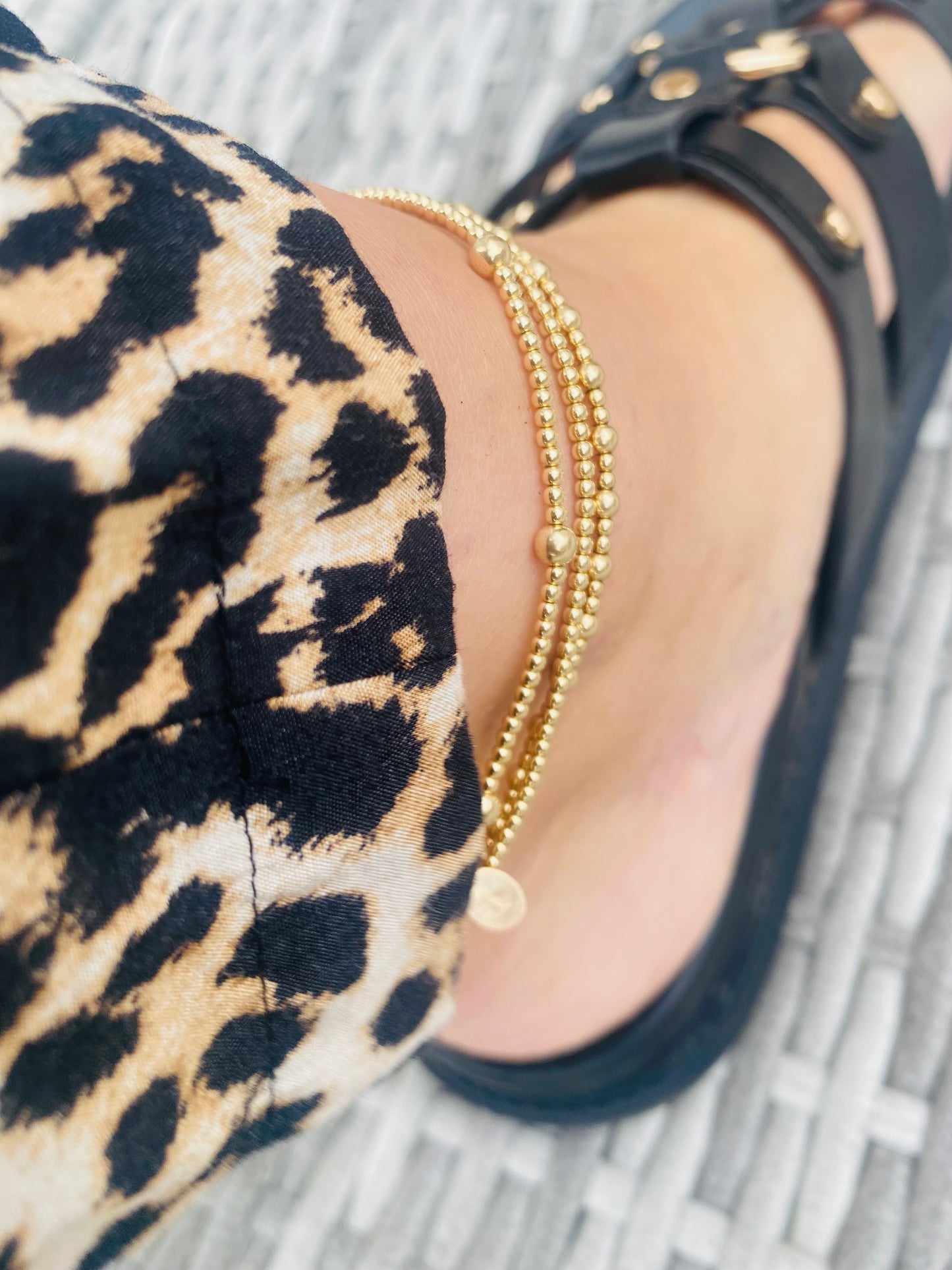 Gold Anklet Stack Set of 3