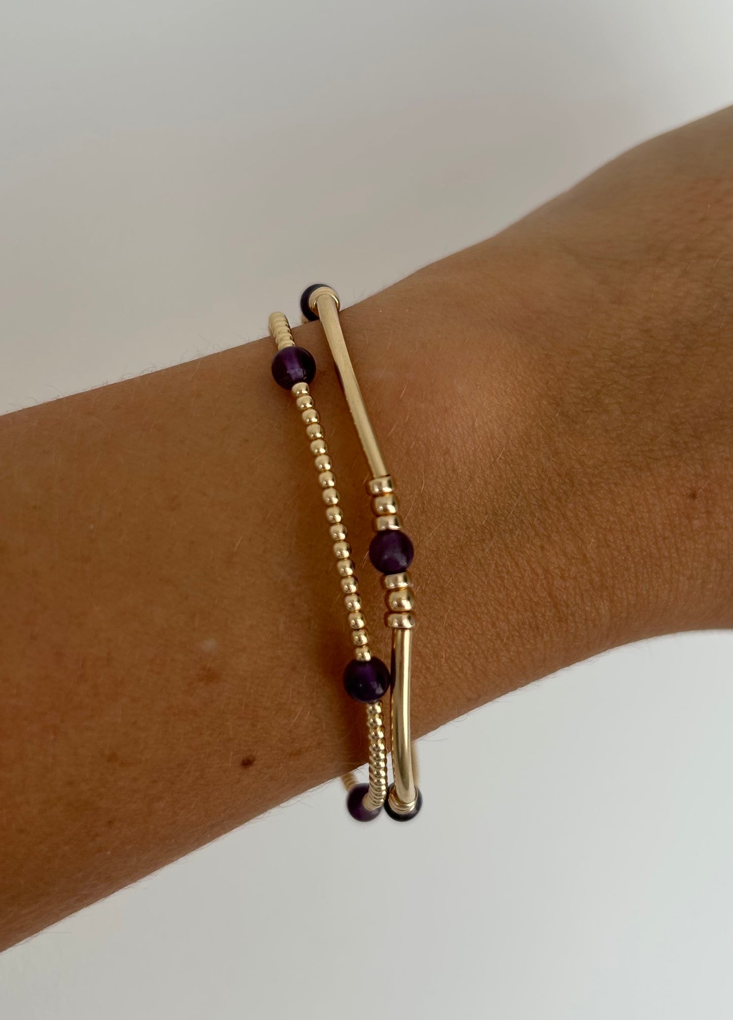 Amethyst Stacking Bracelet