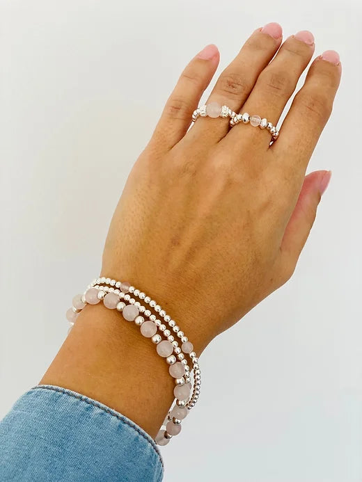 Rose Quartz Stack Set of 3