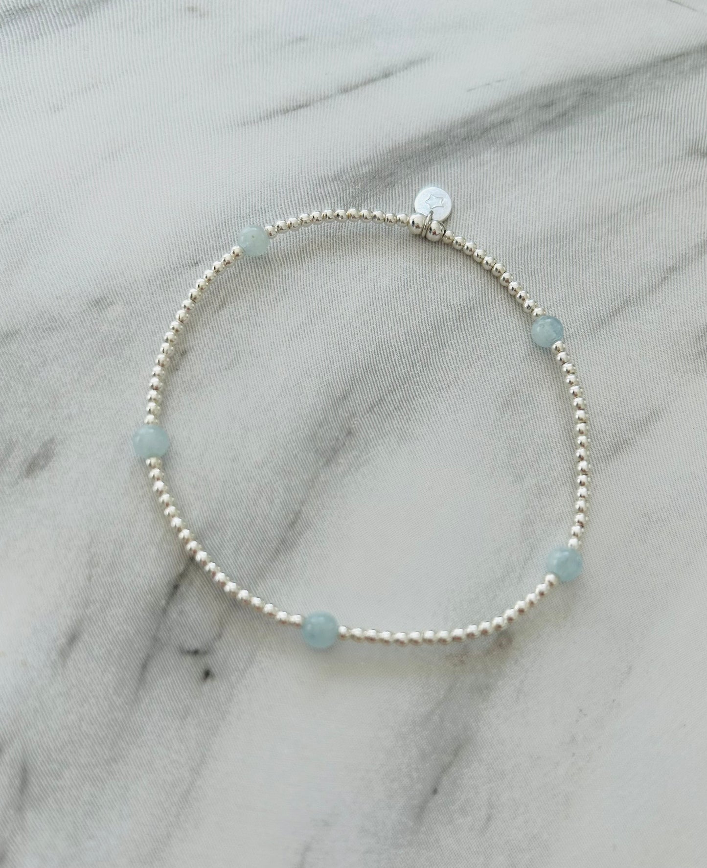 Aquamarine Stacking Bracelet