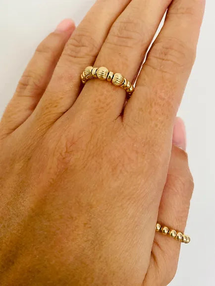 Gold Satellite Ring