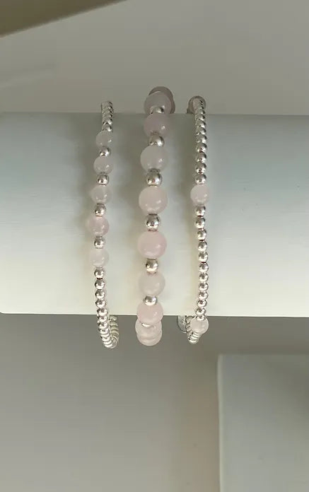 Rose Quartz Stack Set of 3