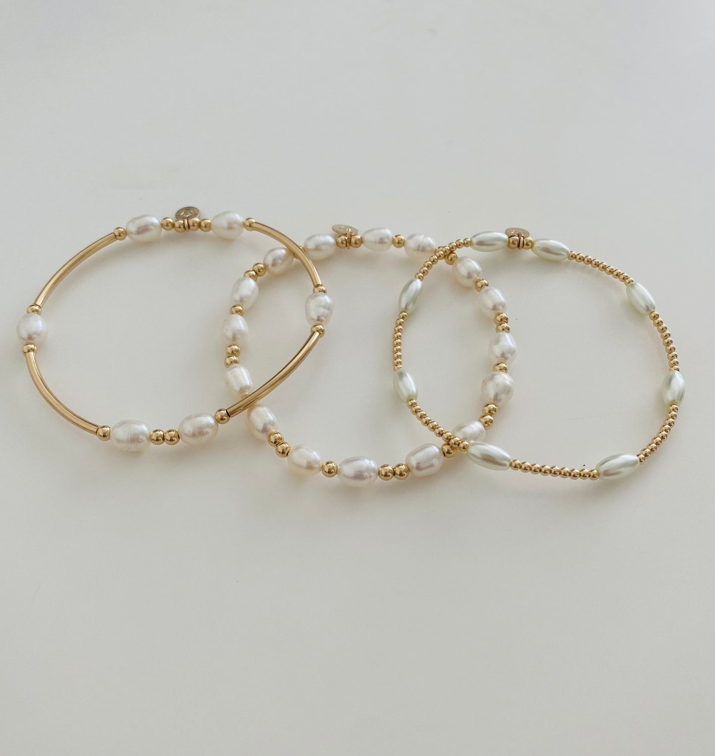 Gold Pearl Chunky Bracelet