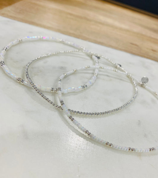 Oyster Miyuki Anklet Stack Set of 3