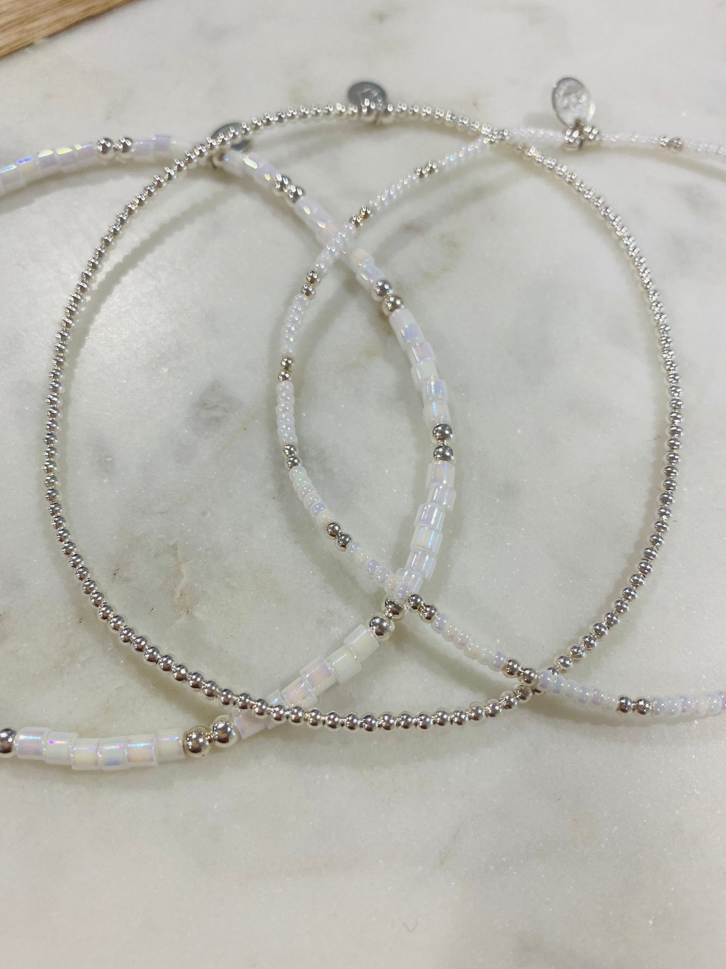 Oyster Miyuki Anklet Stack Set of 3