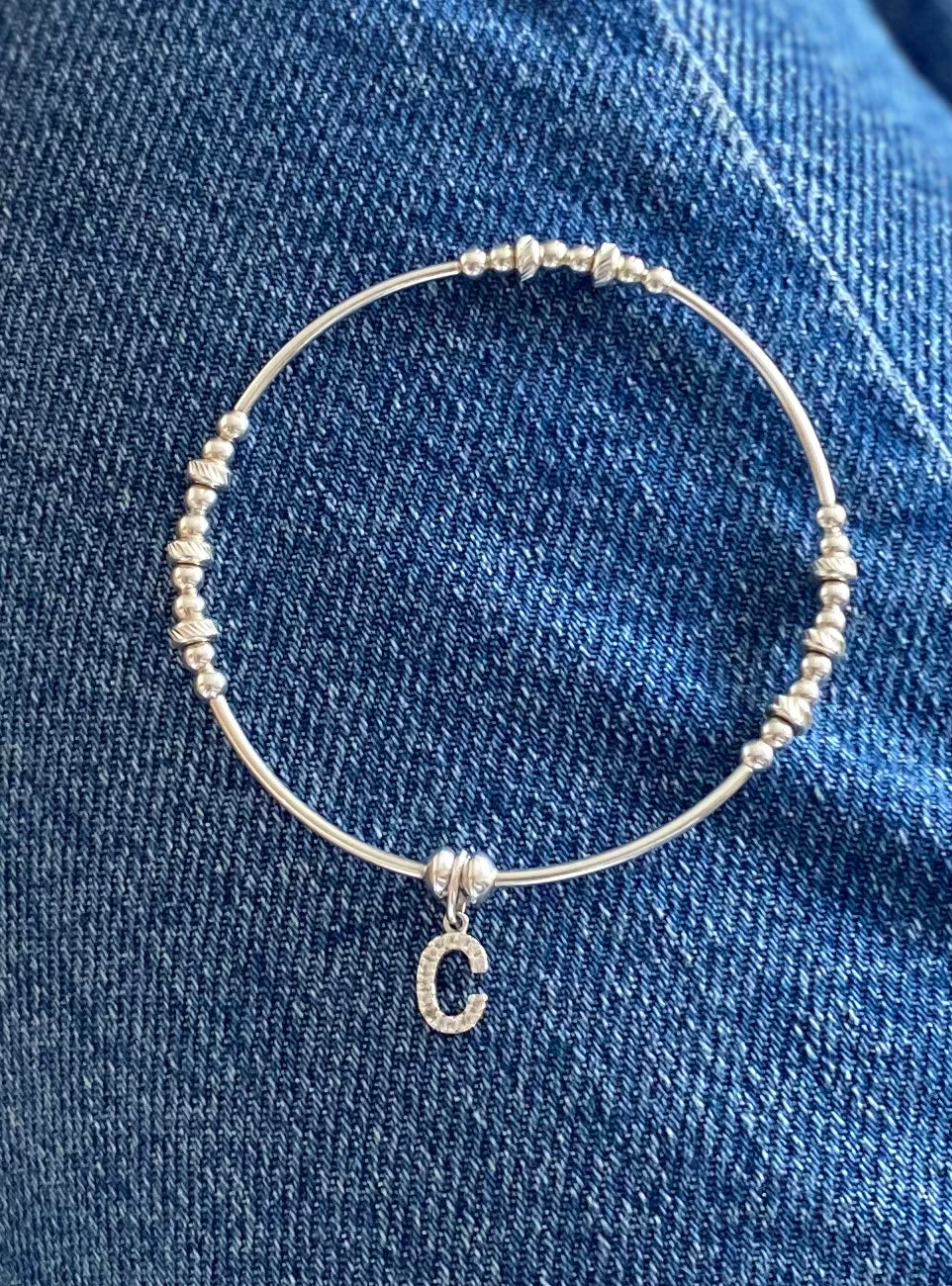 Celeste Initial Bangle