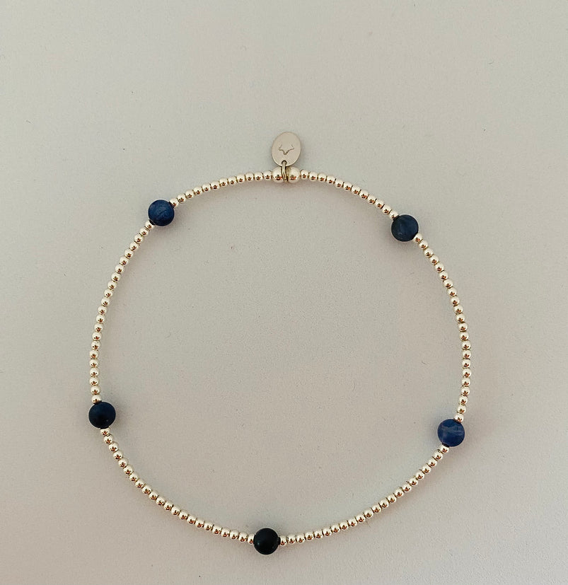 Precious Gemstone Anklet