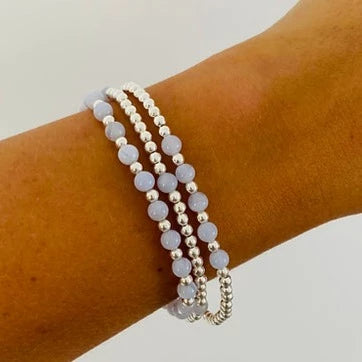 Blue Lace Agate Stack Set of 3