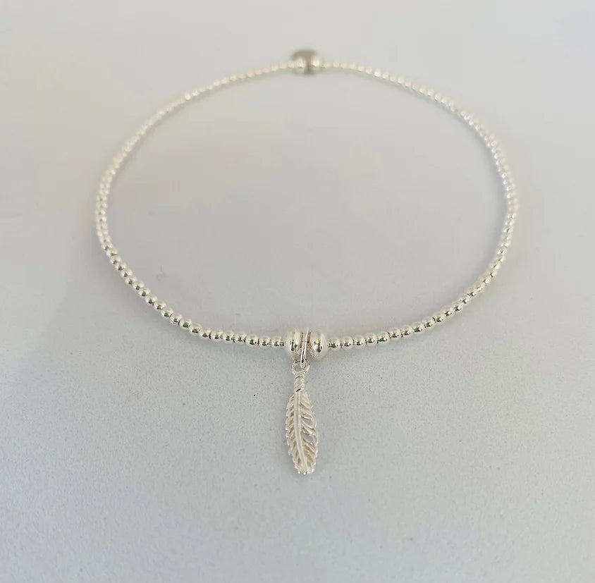 Feather Charm Anklet