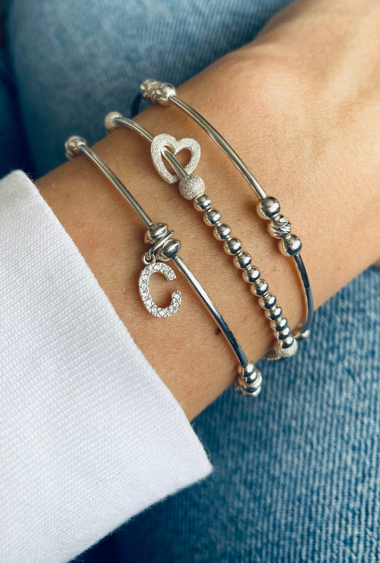 Celeste Initial Bangle