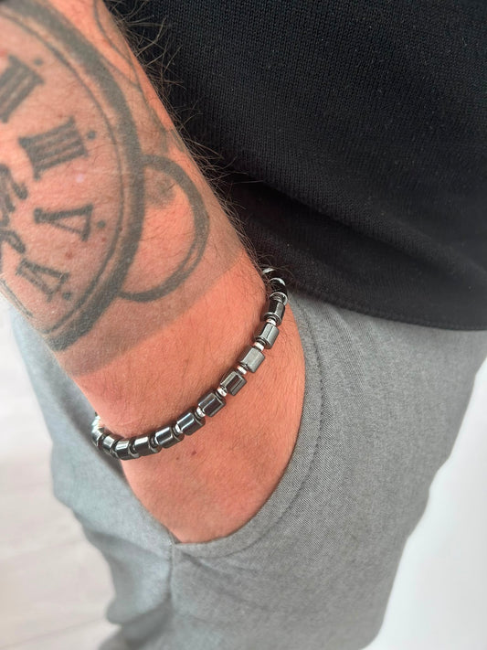 Men’s Black Hematite Bracelet