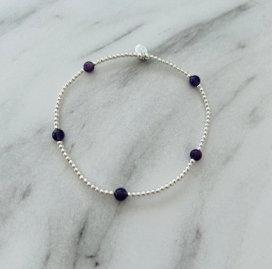 Amethyst Stacking Bracelet