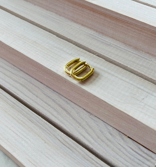 Gold Oval Huggies
