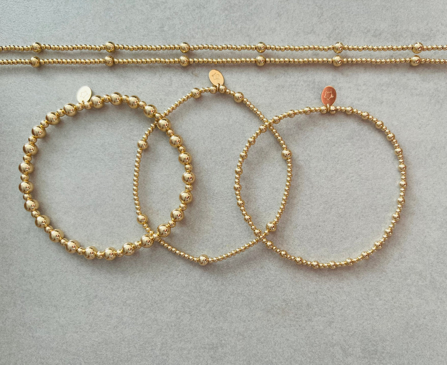 Luna Stack of 3 and necklace Gift Set