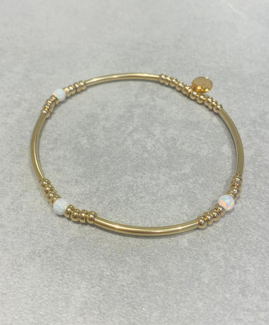 Gold Opal Bangle