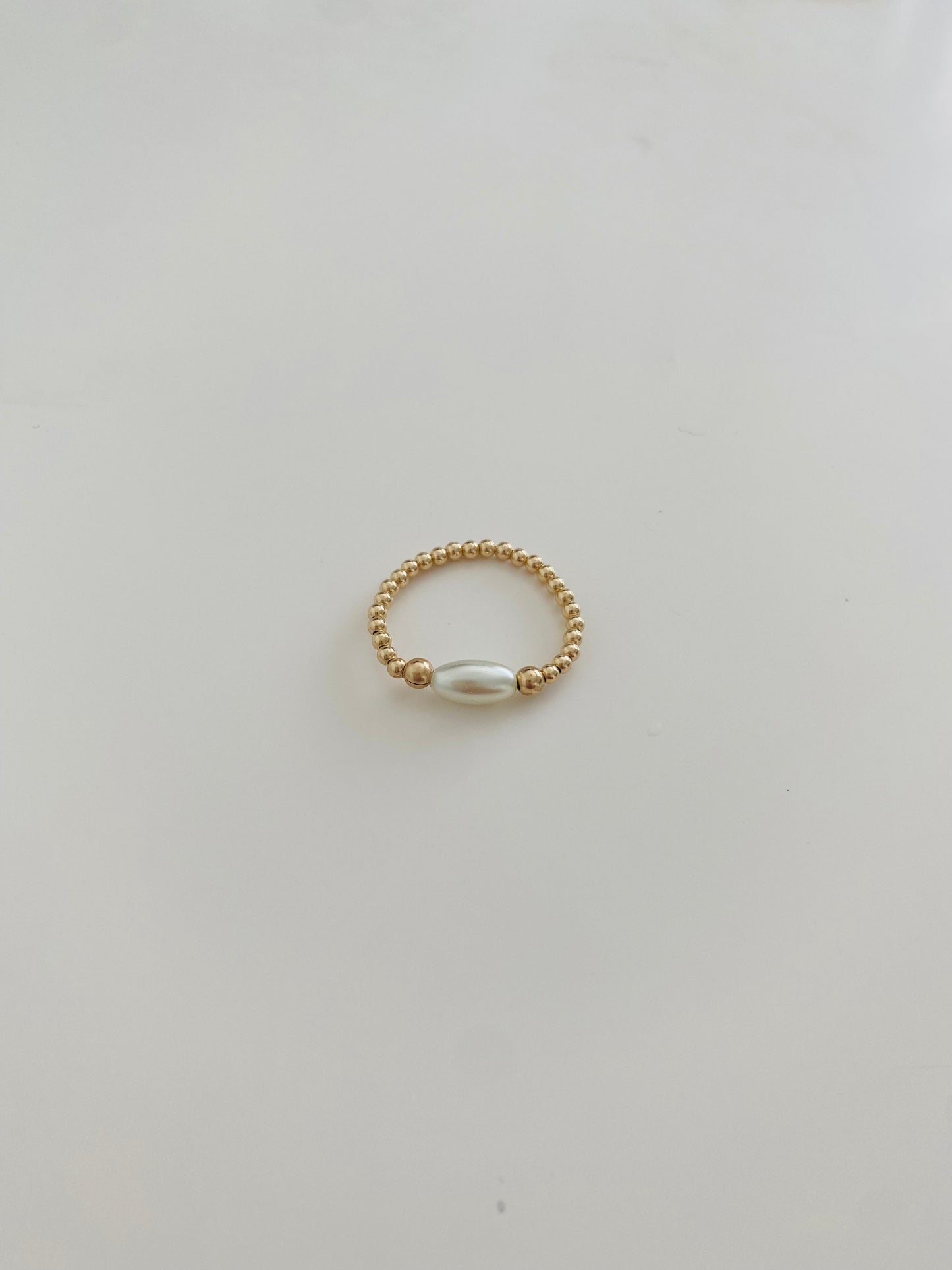 Gold Pearl Ring