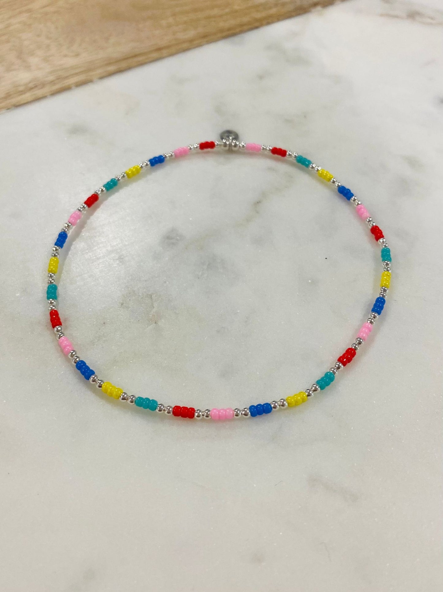 Rainbow Miyuki Bead Anklet